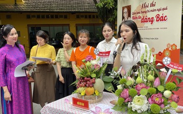 Các tác phẩm đặc sắc tại Hội thi cắm hoa, trang trí mâm ngũ quả nhân dịp kỷ niệm 134 năm Ngày sinh Chủ tịch Hồ Chí Minh