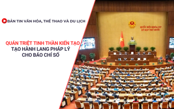 Bản tin VHTTDL: Quán triệt tinh thần kiến tạo, tạo hành lang pháp lý cho báo chí số