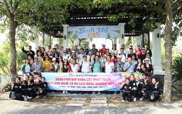 Cục Du lịch Quốc gia Việt Nam tổ chức khảo sát phát triển du lịch nông nghiệp - nông thôn tại các tỉnh Đồng bằng sông Cửu Long