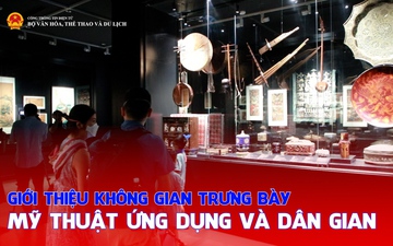 Giới thiệu không gian trưng bày mỹ thuật ứng dụng và dân gian