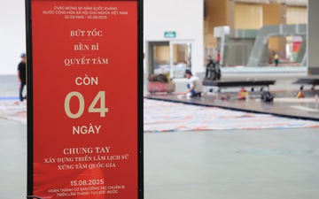 Gấp rút hoàn thiện các hạng mục chuẩn bị Triển lãm thành tựu Đất nước nhân dịp 80 năm Quốc khánh