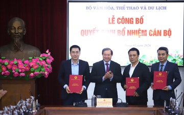  Bộ VHTTDL công bố các quyết định bổ nhiệm cán bộ