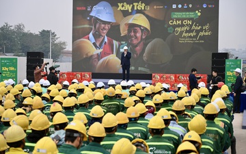 "Xây Tết" cho hơn 1.100 công nhân xây dựng tại Hà Nội