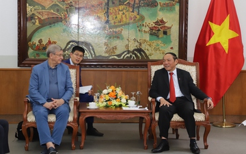 Bộ trưởng Nguyễn Văn Hùng tiếp Chủ tịch Hội đồng quản trị Tập đoàn AFK Sistema của Nga