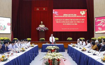 Tổng Bí thư Tô Lâm gặp mặt các đồng chí nguyên Ủy viên Trung ương Đảng khu vực phía nam