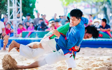Hơn 100 võ sĩ tranh tài giải kurash bãi biển quốc gia 2026