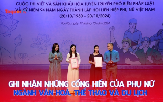 Ghi nhận những cống hiến của phụ nữ ngành Văn hoá, Thể thao và Du lịch