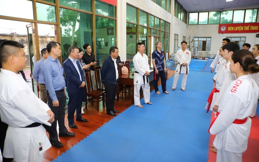 Thứ trưởng Hoàng Đạo Cương kiểm tra công tác tập luyện trước thềm SEA Games 33