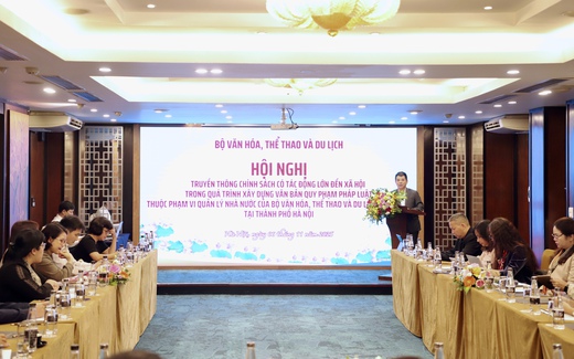Bộ VHTTDL tổ chức Hội nghị truyền thông chính sách có tác động lớn đến xã hội trong xây dựng văn bản quy phạm pháp luật năm 2025