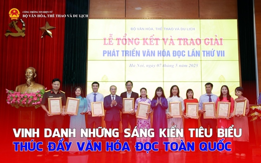 Vinh danh những sáng kiến tiêu biểu thúc đẩy văn hóa đọc toàn quốc