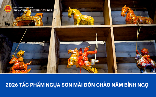 2026 tác phẩm ngựa sơn mài đón chào năm Bính Ngọ