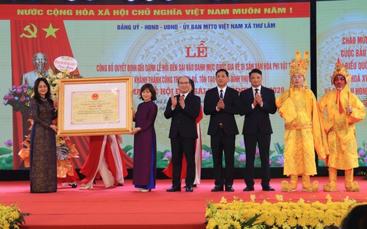 Lễ đón nhận Di sản văn hoá phi vật thể quốc gia và khai mạc Lễ hội đền Sái năm 2026