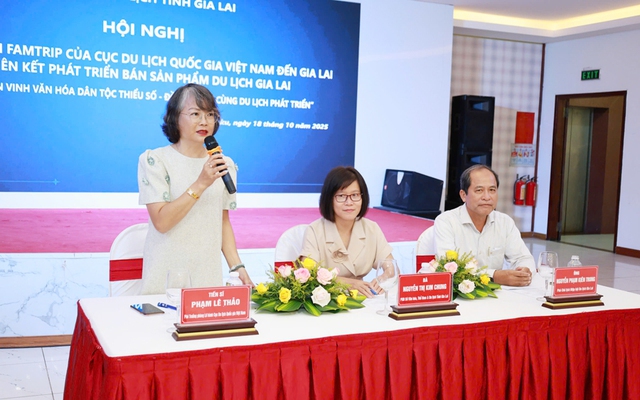 Đoàn Famtrip Cục Du lịch Quốc gia Việt Nam gặp gỡ ngành du lịch tỉnh Gia Lai