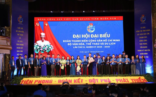 Đại hội đại biểu đoàn TNCS Hồ Chí Minh Bộ VHTTDL lần thứ VI, nhiệm kỳ 2025-2030: Bầu ra 27 thành viên nhiệm kỳ mới