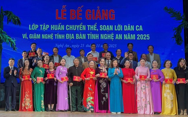 Nghệ An: Thắp lửa sáng tác Ví, giặm từ lớp tập huấn năm 2025