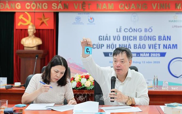Giải vô địch Bóng bàn Cúp Hội Nhà báo Việt Nam 2025 chính thức khởi động