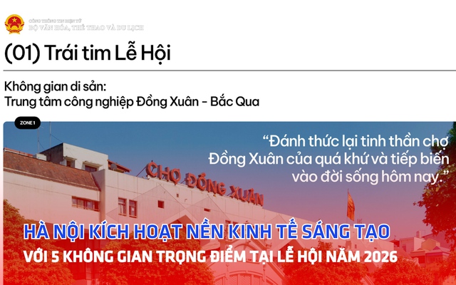 Hà Nội kích hoạt nền kinh tế sáng tạo với 5 không gian trọng điểm tại Lễ hội năm 2026
