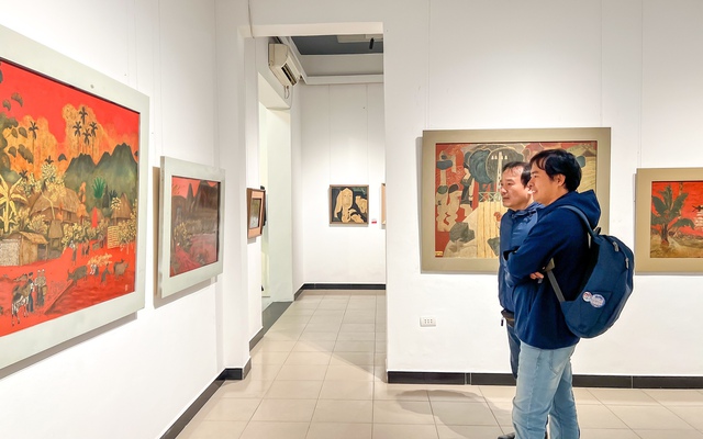 Giới thiệu 44 tác phẩm nghệ thuật sơn mài tại triển lãm chào mừng Đại hội Đảng toàn quốc lần thứ XIV