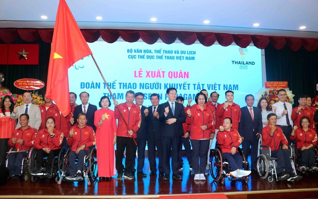 Đoàn thể thao Người khuyết tật Việt Nam xuất quân tham gia ASEAN Para Games 13