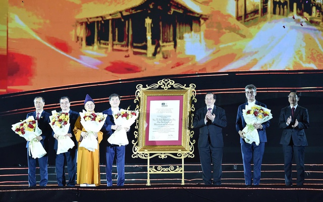 Quần thể di tích và danh thắng Yên Tử-Vĩnh Nghiêm-Côn Sơn, Kiếp Bạc đón nhận Bằng công nhận Di sản văn hóa thế giới