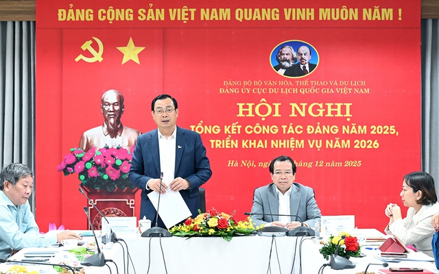 Đảng ủy Cục Du lịch Quốc gia Việt Nam tổ chức Hội nghị tổng kết công tác Đảng năm 2025, triển khai nhiệm vụ năm 2026