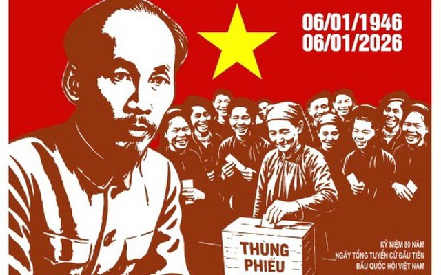 Tuyên truyền cổ động trực quan kỷ niệm 80 năm Ngày Tổng tuyển cử đầu tiên bầu Quốc hội Việt Nam