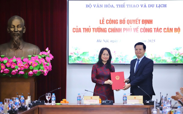 Bà Lâm Thị Phương Thanh giữ chức Thứ trưởng Thường trực Bộ VHTTDL 
