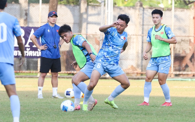 U22 Việt Nam nỗ lực chuẩn bị chu toàn cho trận đấu với U22 Malaysia