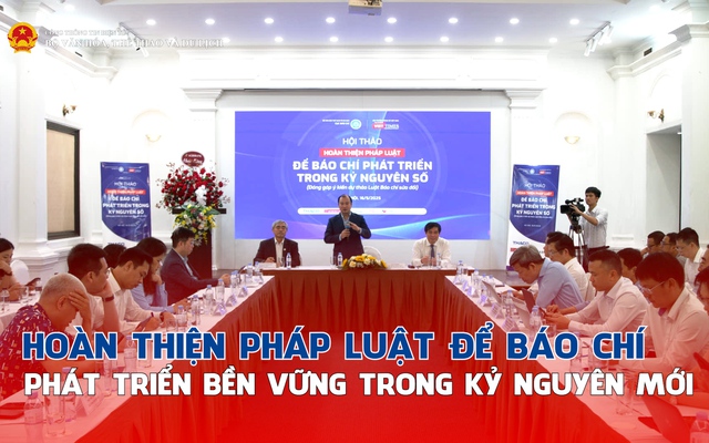 Hoàn thiện pháp luật để báo chí phát triển trong kỷ nguyên số