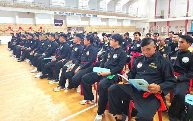 Hơn 100 võ sư, huấn luyện viên tập huấn chuyên môn Võ cổ truyền Bình Định