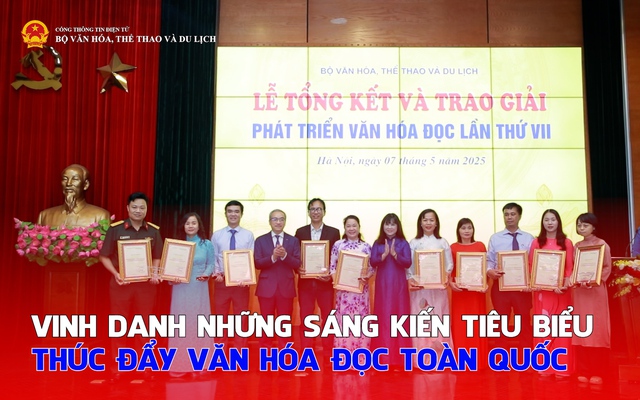 Vinh danh những sáng kiến tiêu biểu thúc đẩy văn hóa đọc toàn quốc
