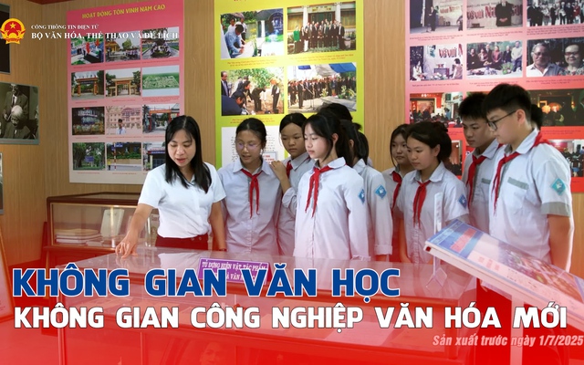 Không gian văn học - Không gian công nghiệp văn hóa mới
