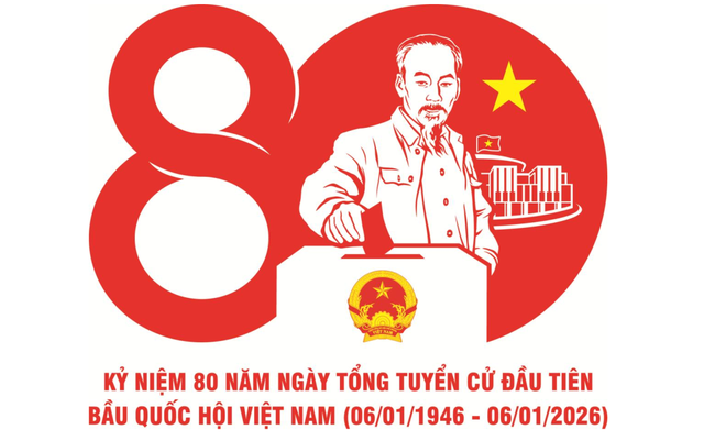 Phê duyệt mẫu biểu trưng sử dụng trong các hoạt động tuyên truyền Kỷ niệm 80 năm Ngày Tổng tuyển cử đầu tiên bầu Quốc hội Việt Nam 