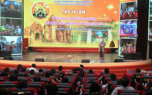 Khánh Hòa: Tập huấn thực hành nghi lễ tín ngưỡng thờ Mẫu Thiên Y A Na