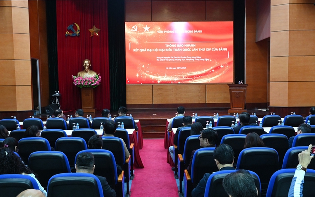 Hội nghị Báo cáo viên Trung ương toàn quốc thông báo nhanh kết quả Đại hội XIV của Đảng