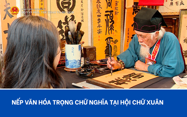 Nếp văn hóa trọng chữ nghĩa tại Hội chữ Xuân