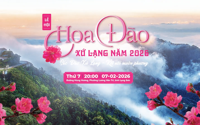 Lạng Sơn tổ chức Lễ hội Hoa Đào Xứ Lạng và chuỗi hoạt động mừng Đảng, mừng Xuân