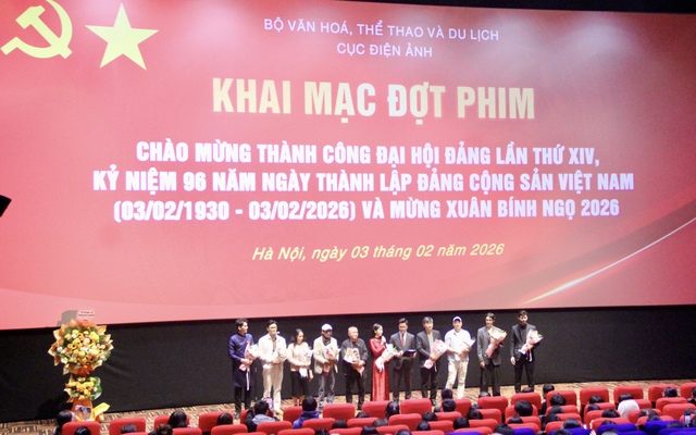 Khai mạc đợt phim Chào mừng thành công Đại hội Đảng lần thứ XIV, Kỷ niệm 96 năm Ngày thành lập Đảng Cộng sản Việt Nam