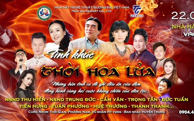 Đêm nhạc “Tình khúc thời hoa lửa”